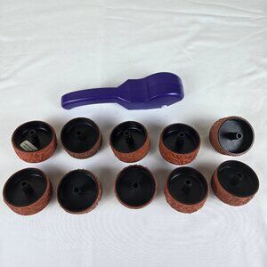 Stampin Around Rollagraph Handle and 10 Assorted Stamps to Fit